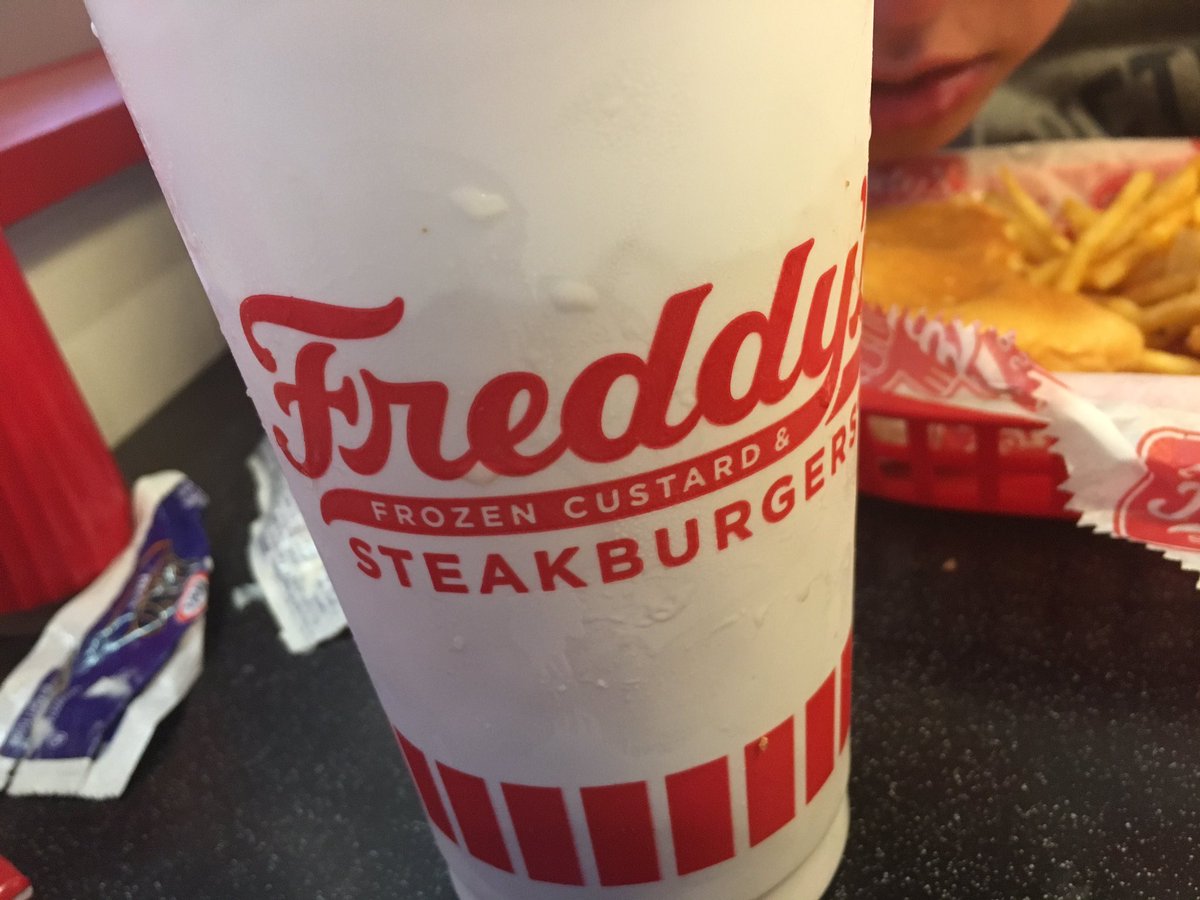 Tried hard to continue the Friday night state track meet tradition of Big Fred's pizza. A 45-minute wait sent us to a different "Freddy's."