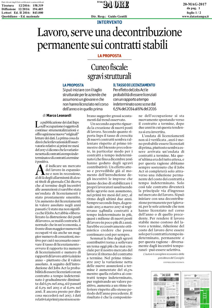 gbocchieri's tweet photo. Per valutare il #JobsAct con tasso di licenziamenti, l'anno giusto è il 2018 quando scadono i bonus triennale 2015! Prima, solo propaganda! https://t.co/X0gxHm5lby