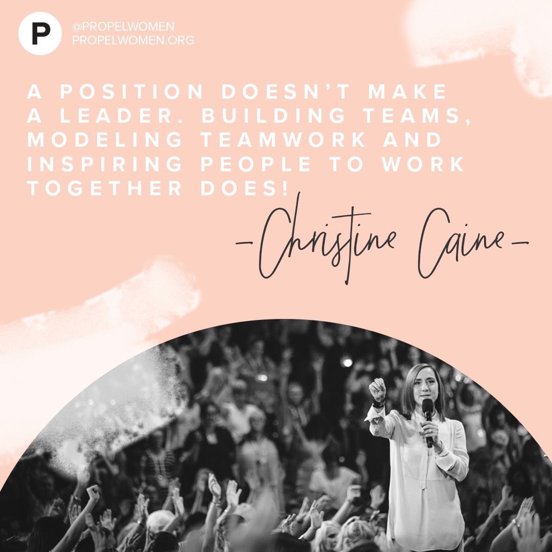 Stronger together than apart. #propelwomem