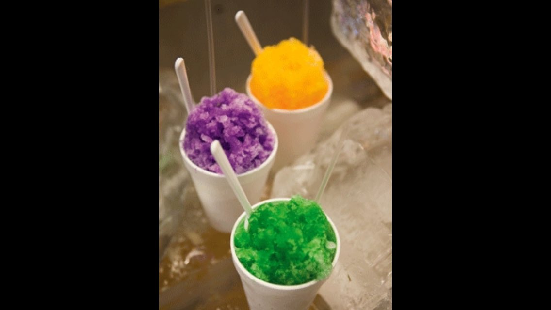 New Orleans Style Snow Balls will be at Fairmont High School Maryland from 11:00-5:00 pm and LiftTime Dental Woodbridge from 1:00-3:00.