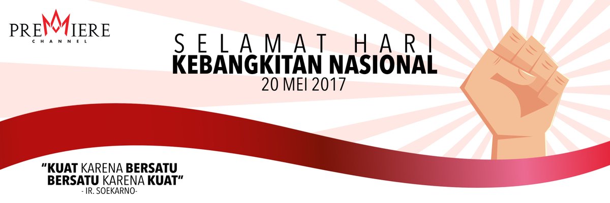 PremiereChannel's tweet photo. Selamat Hari Kebangkitan Nasional
Ayo bangkitlah Indonesia ku!! https://t.co/jdJQtWXvRB