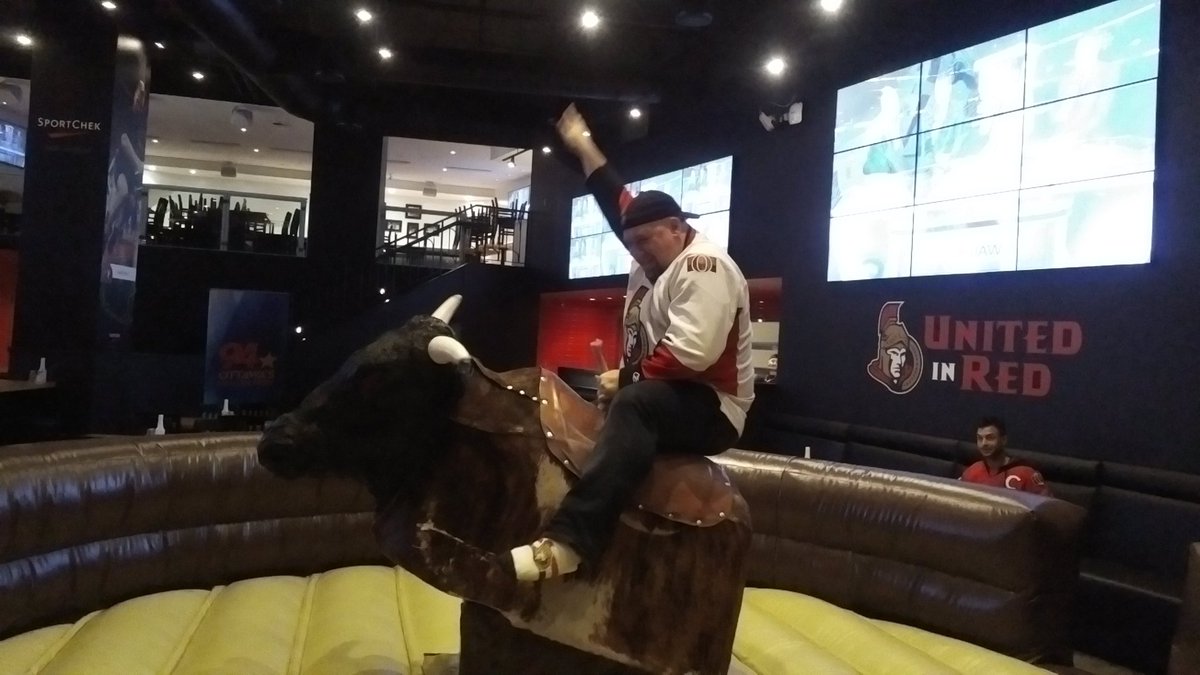 pamilla1973's tweet photo. When it's your birthday you gotta get your birthday bumps from @JEDTHEBULL!!! @DJ_LTP @Senators @newcountry94 https://t.co/E155PrVolx