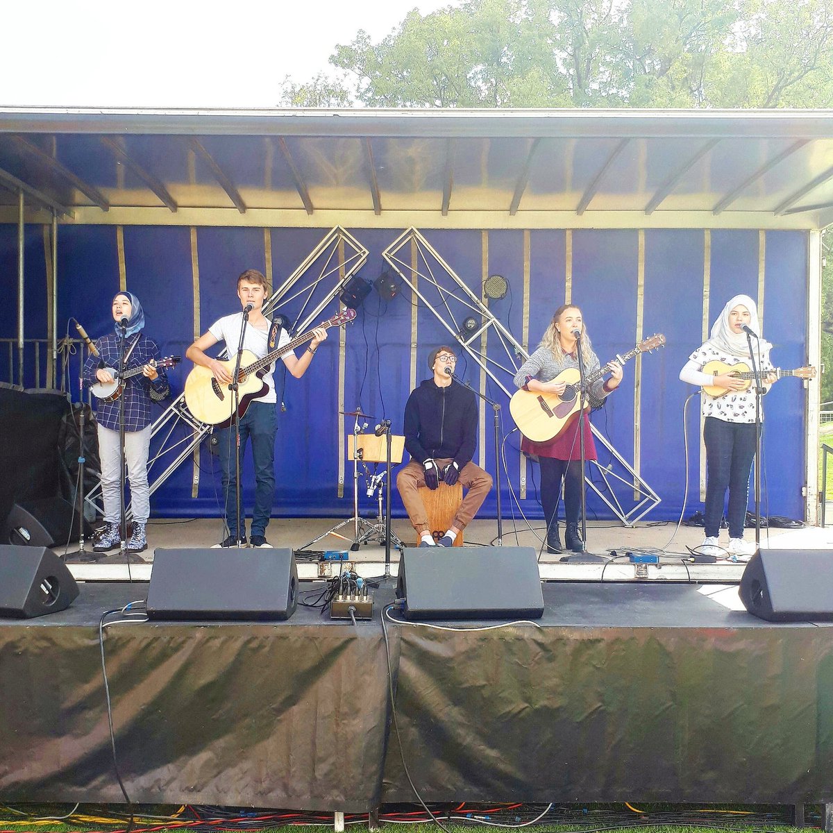 thefes_band's tweet photo. Just a #RelayForLife update: the time slot for our gig has moved. We will now be playing 2.30 - 4 so come on down this afternoon and jam!!! https://t.co/LDzip3CB6B