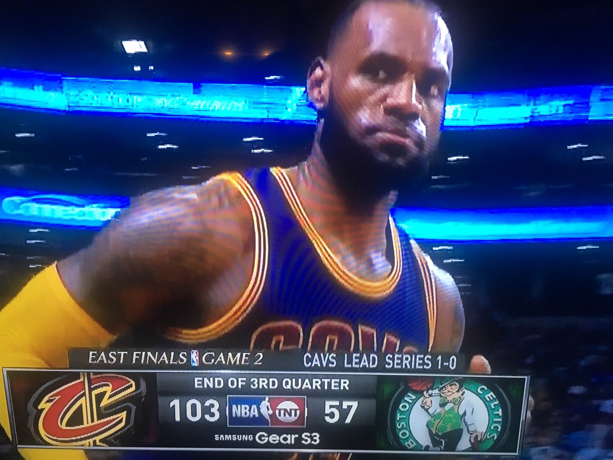 DustinFox37's tweet photo. Lebron's face sums it up. https://t.co/63tOsmvSGx