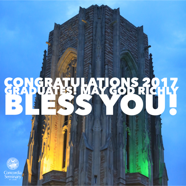 ConcordiaSem's tweet photo. Welcome to our newest alumni! #Commencement2017 #GraceInHisSon #CSLgrads https://t.co/yb6aT09Gu8