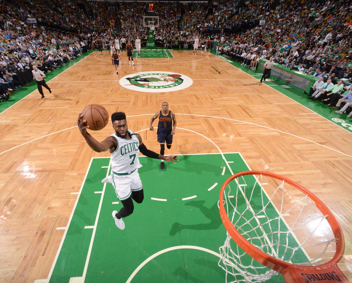 NBA's tweet photo. The @cavs set a franchise record for points in an #NBAPlayoffs game. 

CLE takes 2-0 series lead, defeat @celtics 130-86. LBJ: 30 PTS, 7 AST https://t.co/SkHQblqmKV