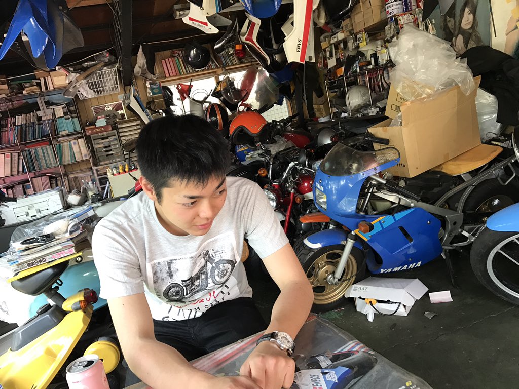 あぁこのバイク屋楽しい。
ー中井 宙ー