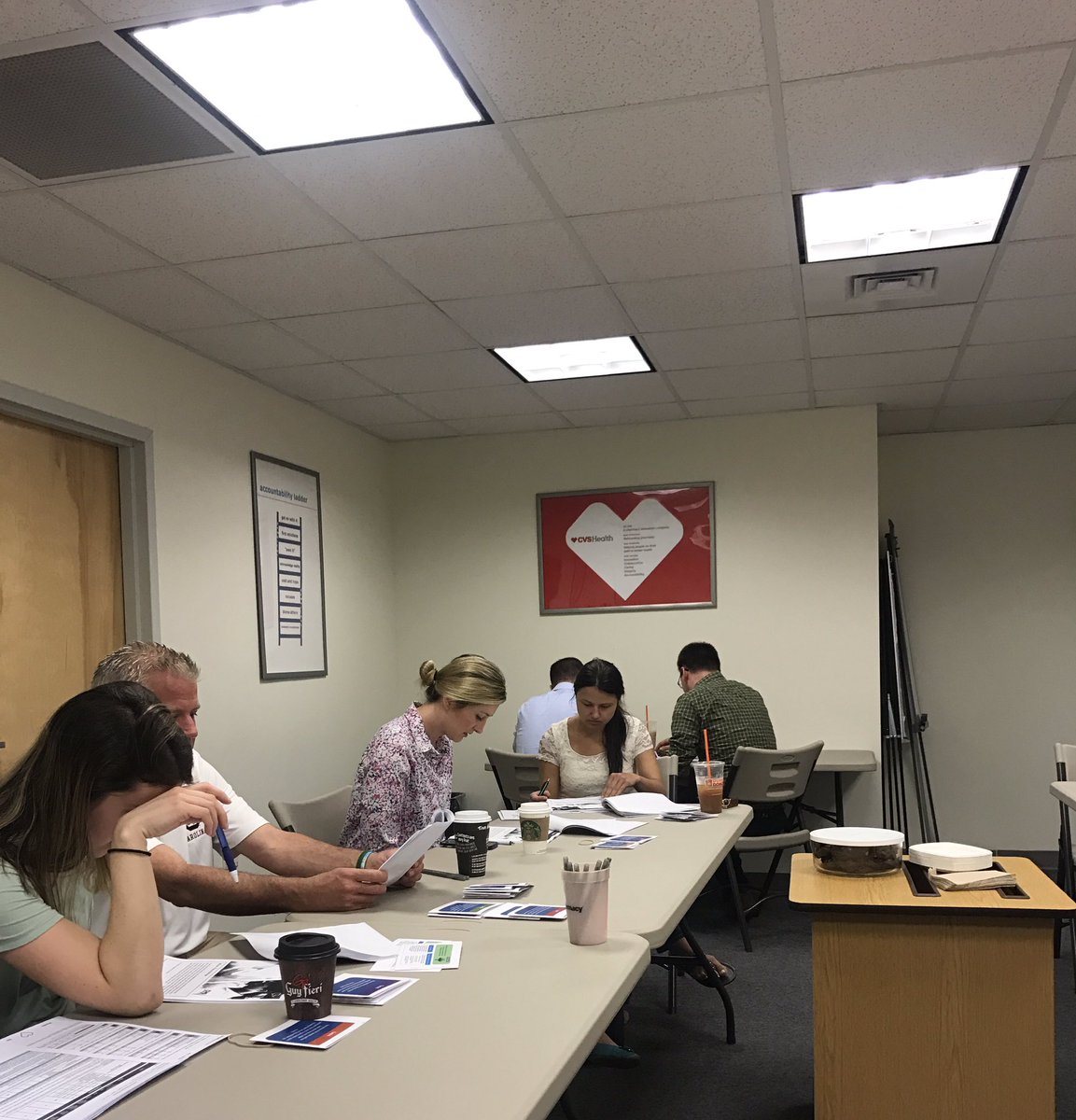 D1 Leaders hard at work for the multipliers/accidental diminishers breakout activity during our 2x2 cluster <a href="/TWeed1111/">Tricia Weed</a> #sharecare #a1r11d1