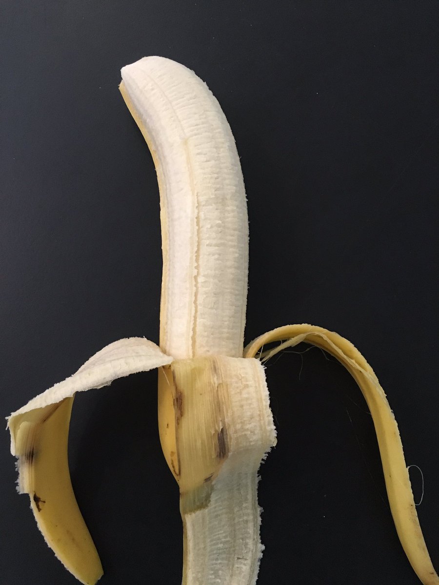 Snacking on banana from an imperfect range. Too straight maybe? But tastes perfect. #WaronWasteAU #Sizedoesntmatter