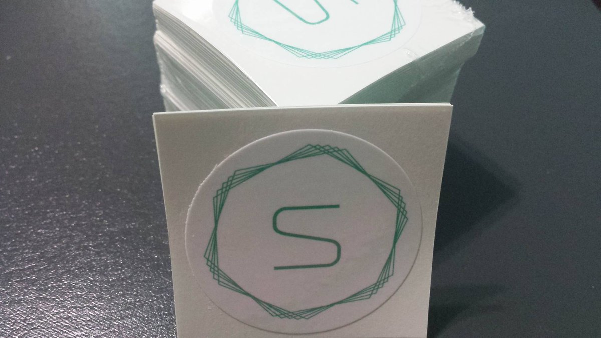 StuyHacks's tweet photo. Check out these awesome stickers-  thanks @stickergiant! https://t.co/2gahWx08Dx