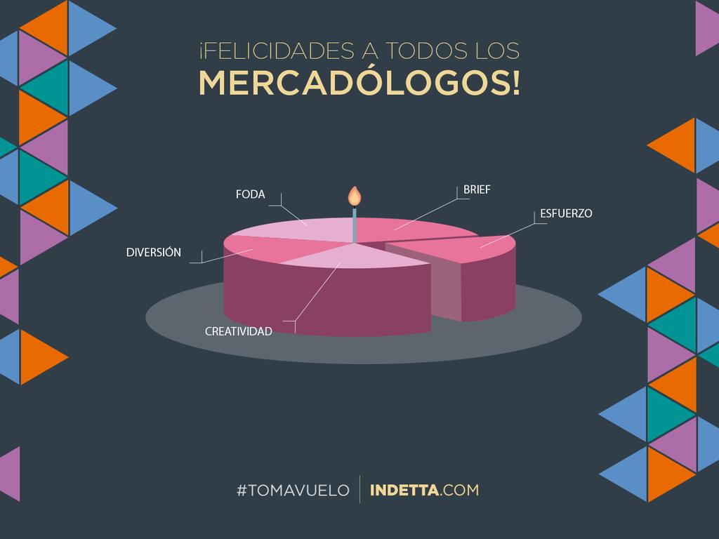 Indetta's tweet photo. Día del mercadólogo #felicidades #DíaDelMercadólogo #tomavuelo #indetta https://t.co/dODHbn4HF7