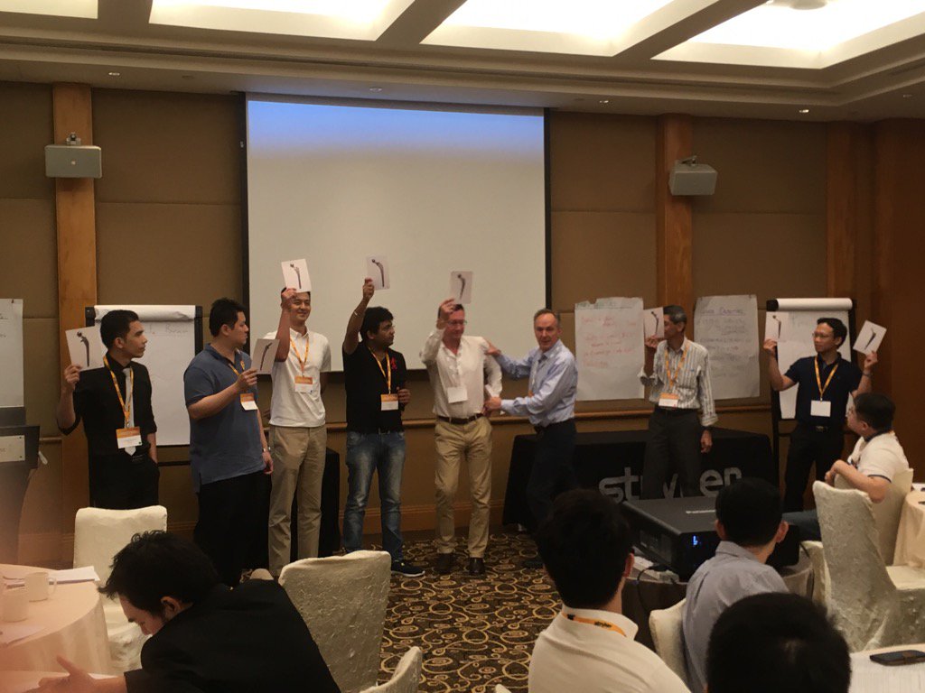 Interactive teaching with John Timperley on the Exeter hip course in Singapore today