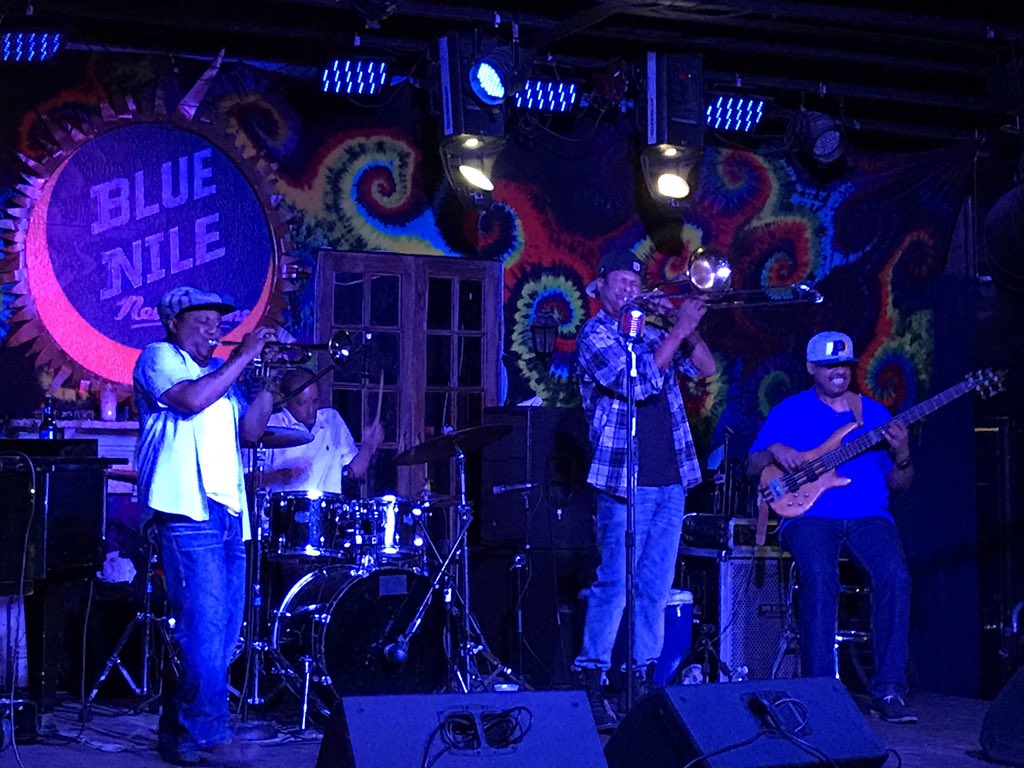 The best thing @CamilleTBagwell and I have heard in New Orleans is Corey Henry. Wow!!!
