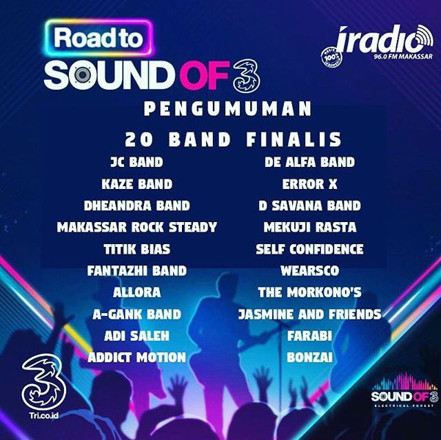 Sebentar siang jam 1 !!! Mari ramaikan sound of tri !!