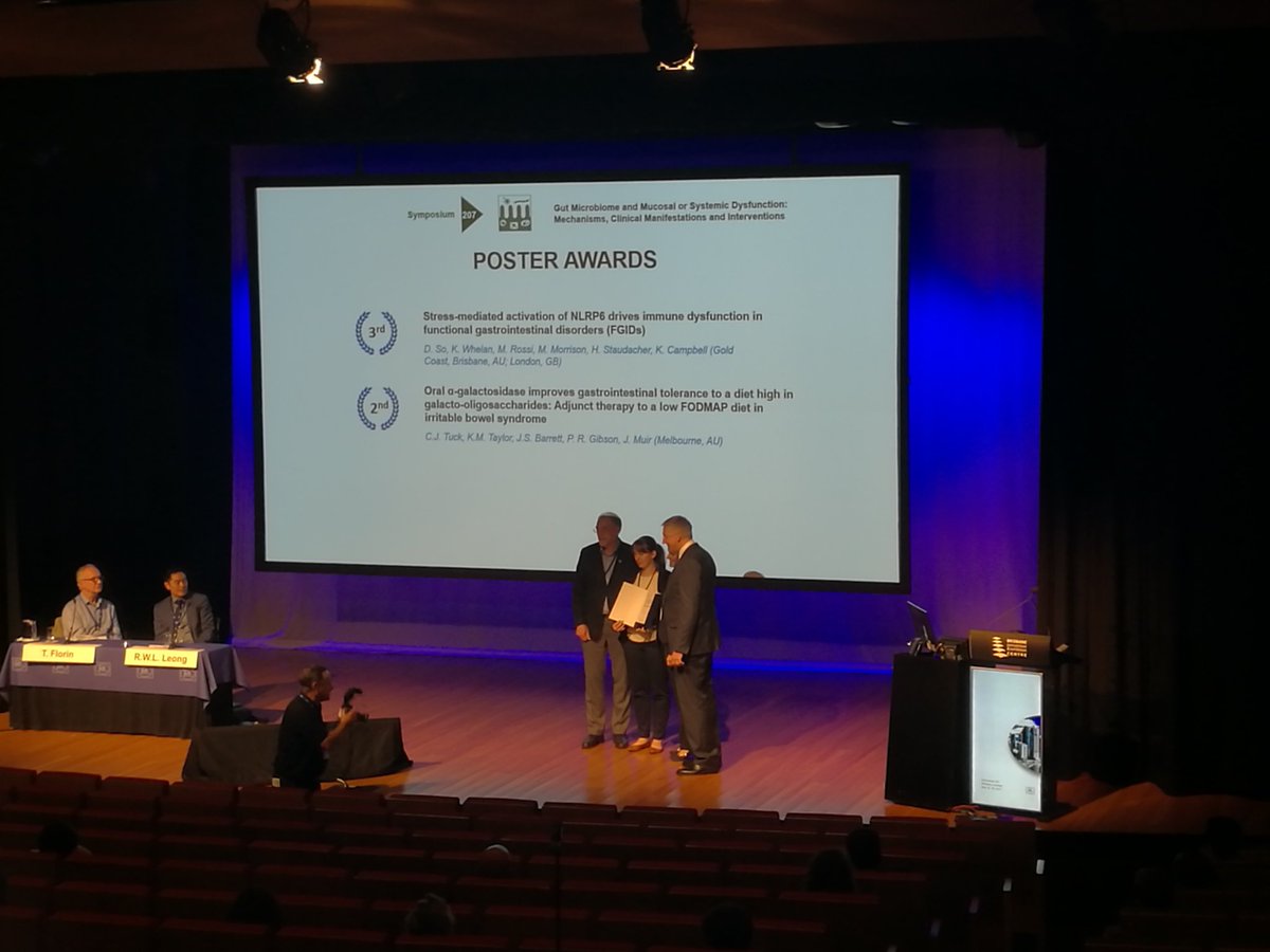 MonashFODMAP's tweet photo. Congratulations Dr Tuck on winning second prize for the poster sessions at the #Falkfoundation 2017 https://t.co/ankkXPNf7D