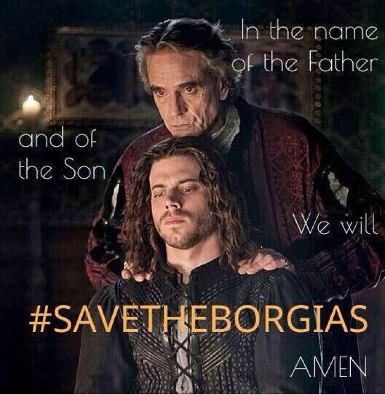 BarbaraBkdv's tweet photo. #IDidntThinkICould be obsessed by a show so long But I am. #TheBorgias need to be brought back https://t.co/83KzrzfG5m