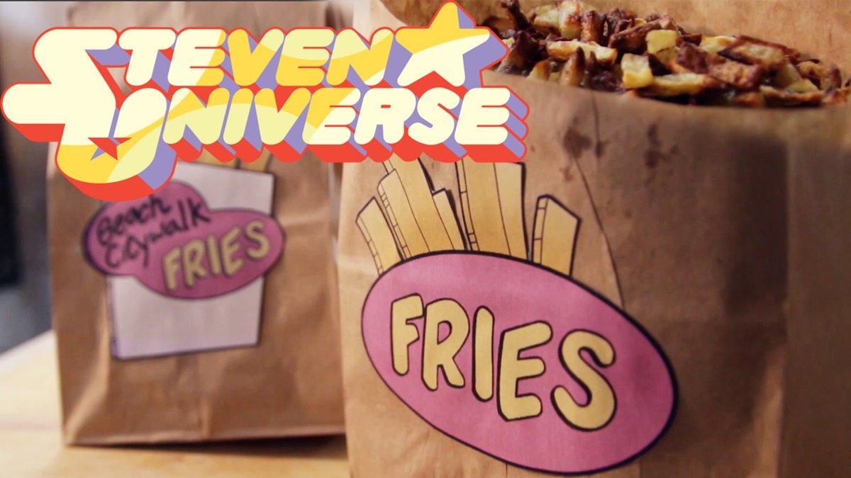 poptooncat's tweet photo. Steven Universe fry bits in real life so amazing so someone made https://t.co/Bl7eYh1l9M
