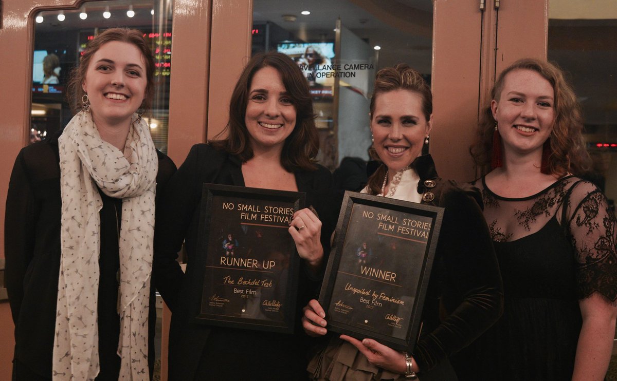 #NoSmallStories was a success! Congratulations to 'Unspoiled by Feminism' and 'The Bechdel Test'!