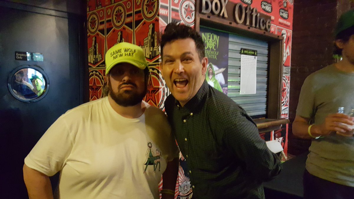 reidhcooper's tweet photo. Thanks for an excellent night @adultswim @ADULTSWIMPRSNTS @BellHouseNY #NeonJoeWerewolfHunter #PFFR #JonGlaser #HeYup https://t.co/4v1FAKEloz