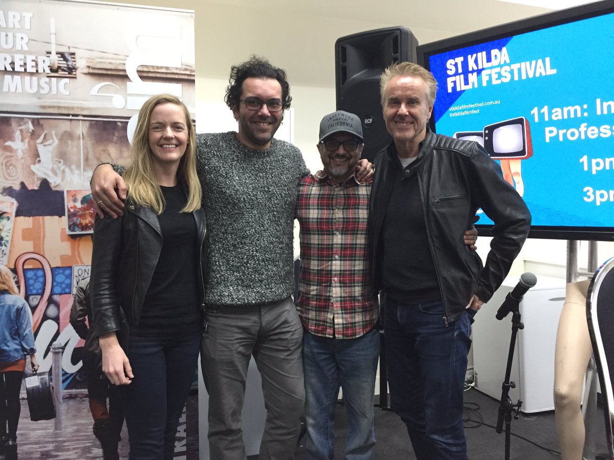 AIMMelbourne's tweet photo. @stkildafilmfest just presented an awesome panel. 'Inside the Life of a Professional Composer' Thanks Rob,Amy,Steeve,Paul and the festival https://t.co/zl8V9YkNn9