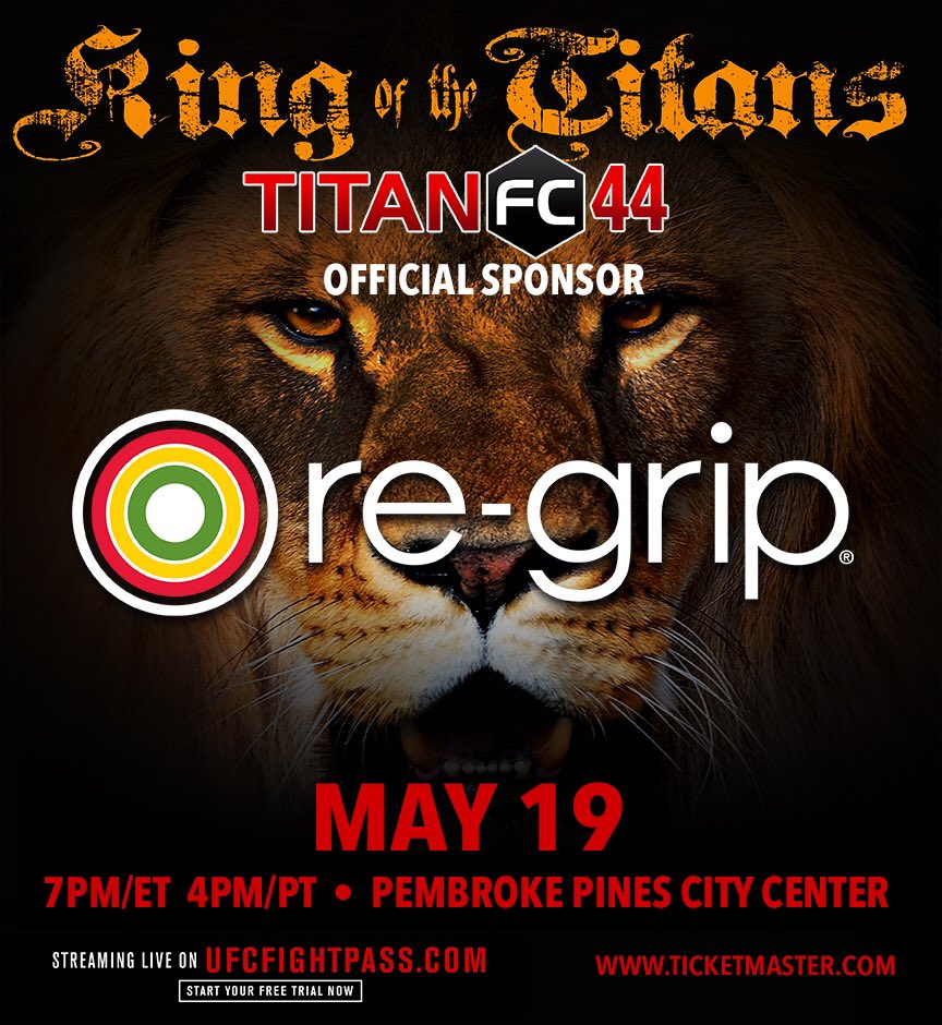 TitanFighting's tweet photo. The #TitanFC44 Fighter Breakdown is brought to you by @Re_Grip Watch it live on @UFCFightPass #FansFightersFirst #MMA #FLMMA #FightPass https://t.co/cLeIhH5kCU