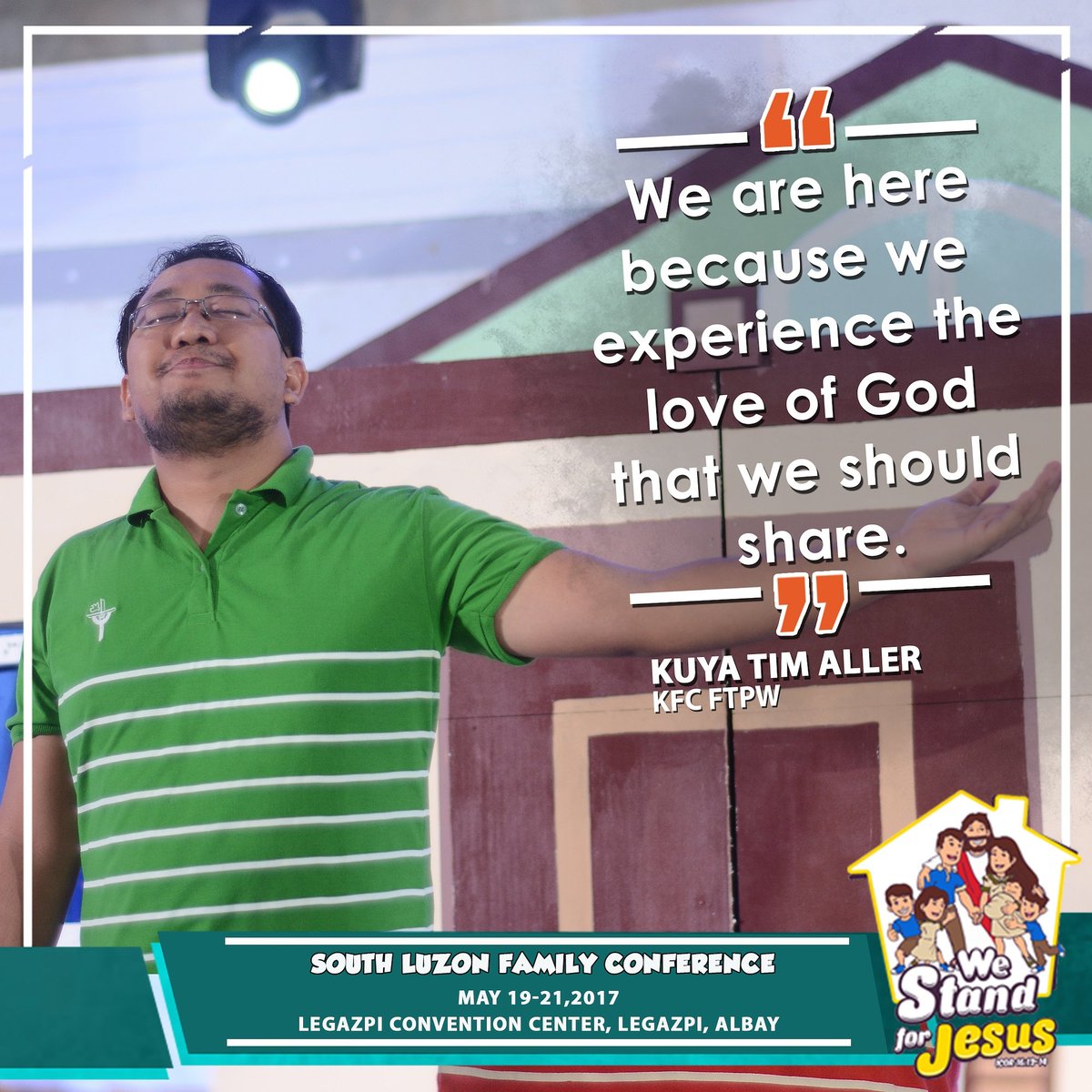 cfc_kfc's tweet photo. Kuya Tim Aller leading the worship during this morning's RAK Facilitators Assembly

#kfcfamcon2017
#WeStandForJesus
#Day2 https://t.co/CfagRfYhCI