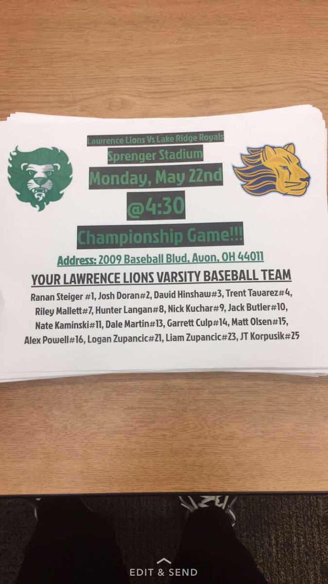 LionSpiritSquad's tweet photo. Bus will be provided for students and faculty after school Monday for the baseball game GO LIONS💯🏆🦁@GoLawrenceLions @lawrenceschool https://t.co/sx0whIkTiw