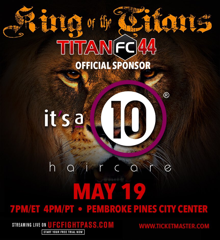 TitanFighting's tweet photo. How do you have the @Itsa10Haircare main event scored? #TitanFC44 #FansFightersFirst https://t.co/E1WoAy9u2Q