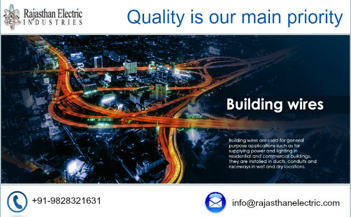 Rajelectrics's tweet photo. #RajasthanElectric offers quality #Buildingwires and #cable for general purpose application.
Visit now: https://t.co/3rDkrFpSE4 https://t.co/6Q5LM6IpIu