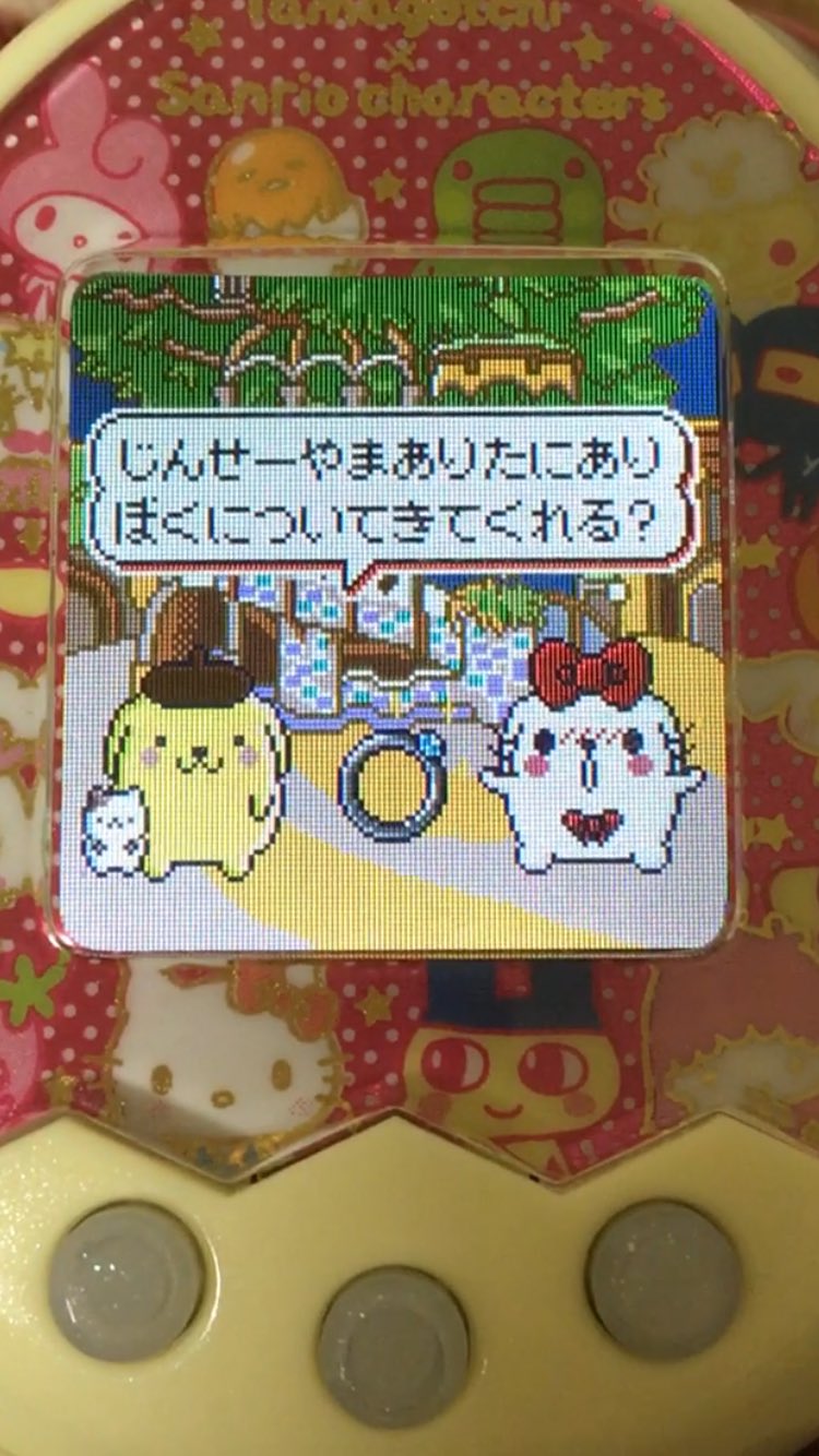 りゅうあ Twitter पर ポムポムプリンにプロポーズされて結婚 プロポーズされると指輪代金浮いて助かります 現実的w マカロンちゃん目指してこれからもたまごっちみくす頑張ります と 言っても幼児期以外はほぼ放置 ポムポムプリン ポムバサダー たまごっちみ
