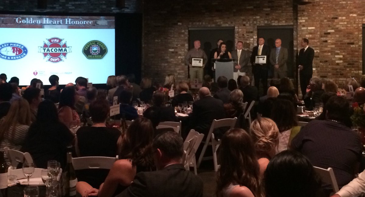 AmericanHeartWA's tweet photo. Golden Heart Winners tonight! Thank you #Tacoma EMS for your lifesaving work! #dinnerwithheart #EMSstrong https://t.co/lfOIyefNJV