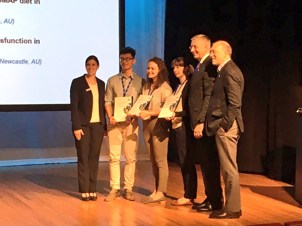 hmstaudacher's tweet photo. Dan wins 3rd prize for fibre supplementation and microbiome poster! @katrinalouAP @ProfWhelan @TheGutHealthDoc #FalkFoundation #microbiome https://t.co/NIO9KWiPR2