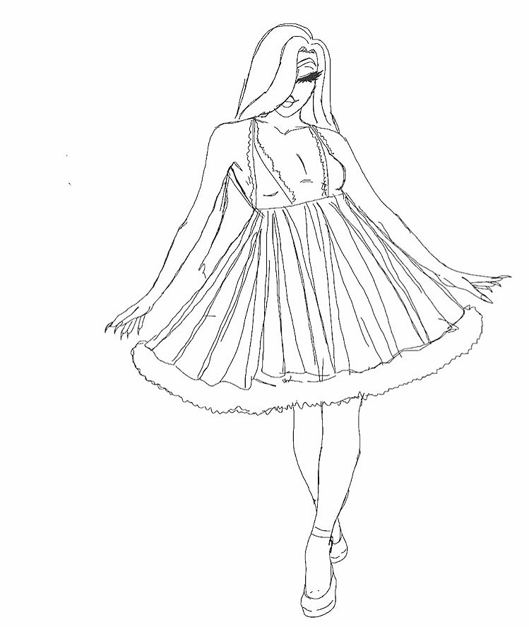 threaddsocksart's tweet photo. I'm posting art I forgot to a while back. Literally this is just a concept of a look where once I messed up the face I quit https://t.co/och1vgd3O5