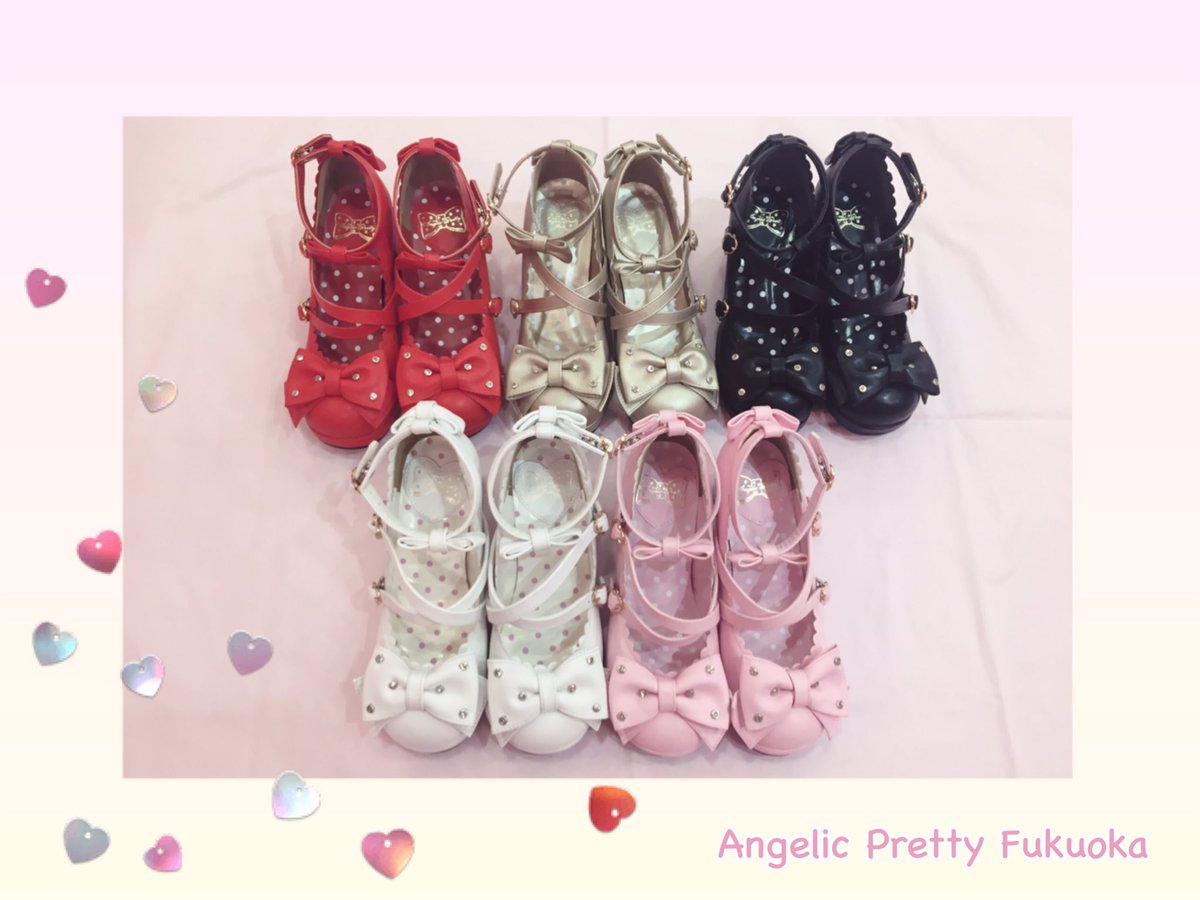 🎀👠宝石リボンシューズ👠🎀 プリティ定番のお靴が新色ゴールドを加え