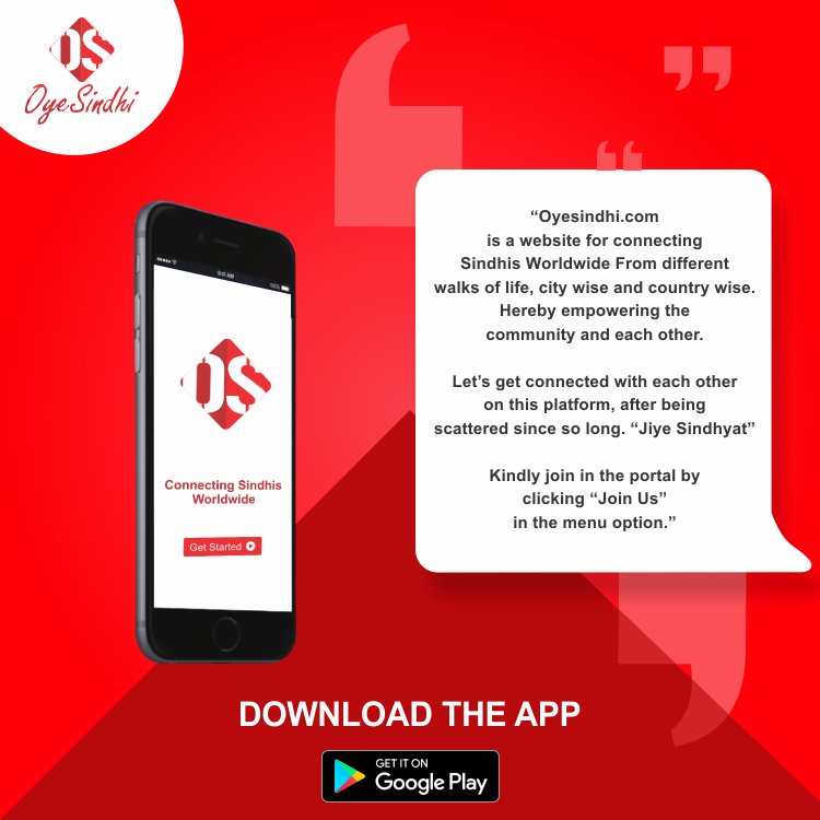 OyeSindhi's tweet photo. Download our #MobileApplication from android app store and connect with us and get updates. https://t.co/Xxs1kesFPX