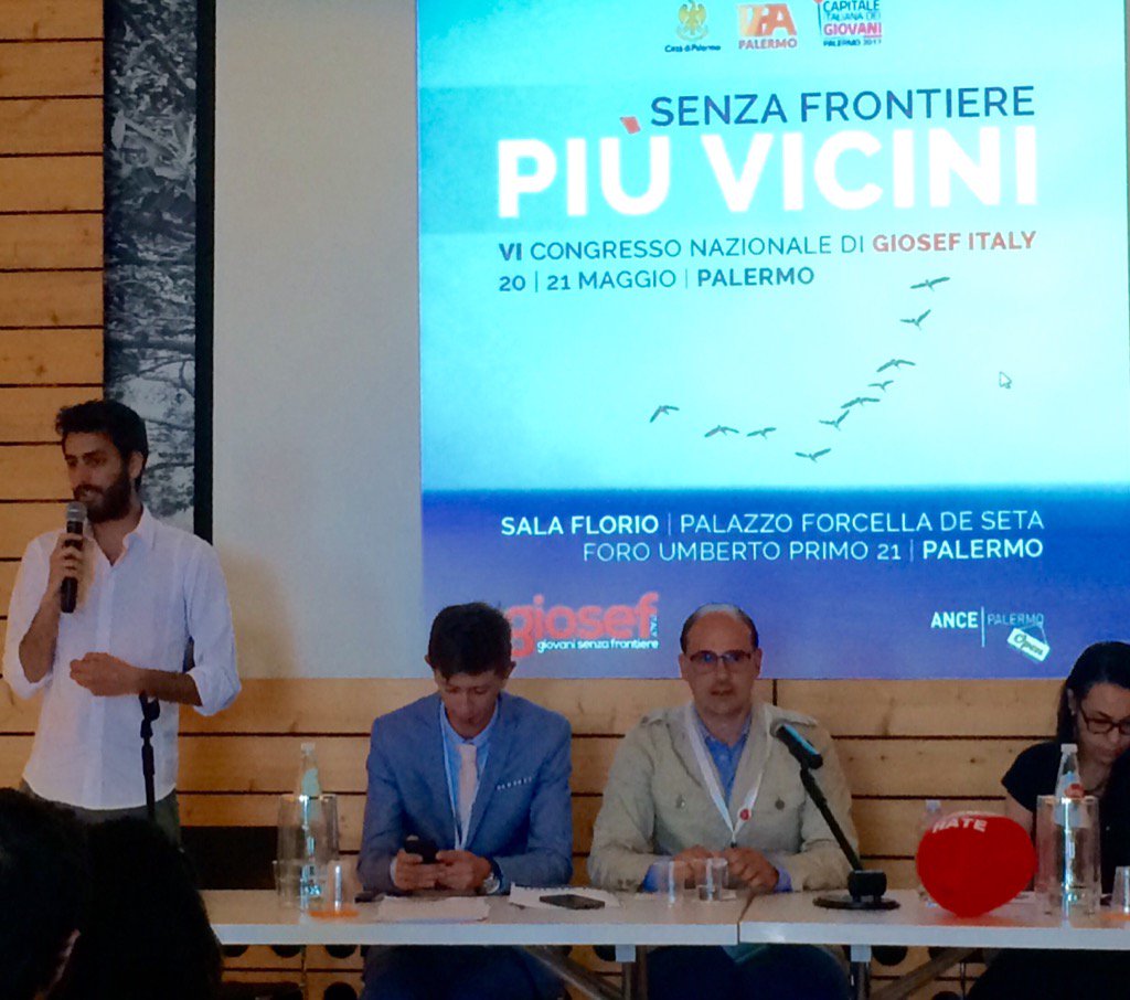 .<a href="/fabriloverso/">Fabrizio Lo Verso</a>  come rappresentante <a href="/udu_sind/">UDU</a> è intervenuto #giosef #congresso #youth #EU60 #sicily