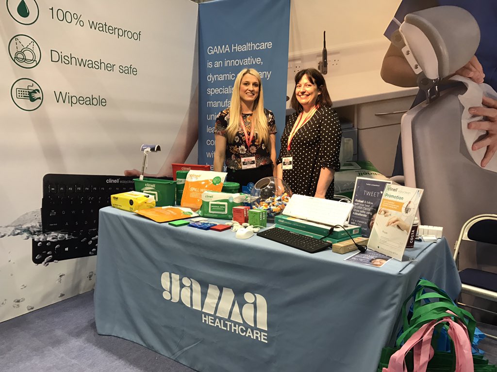 Clinell's tweet photo. Friendly faces  here to greet you @ScottishDental show. Come talk to us about your infection control best practice on stand G7. #SDShow17 https://t.co/5TA9DkDWmj
