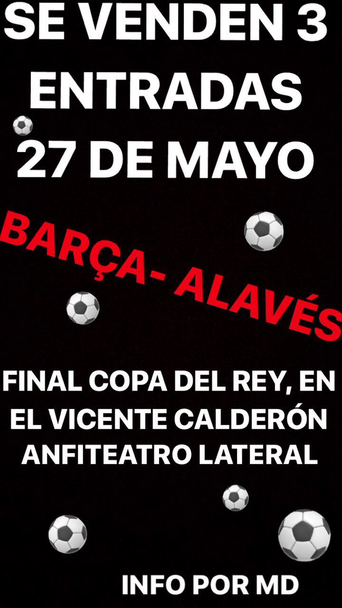 martasaenz_'s tweet photo. #FinalCopaDelRey #Barça #Barca #Alaves #Calderon INFO POR PRIVADO https://t.co/io6gTsJzXY