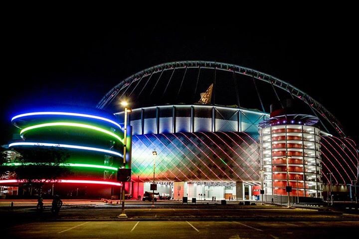 Footballtweet's tweet photo. Qatar's new Al Khaleefa stadium ready for the World Cup in 2022. https://t.co/74BojPTAX3