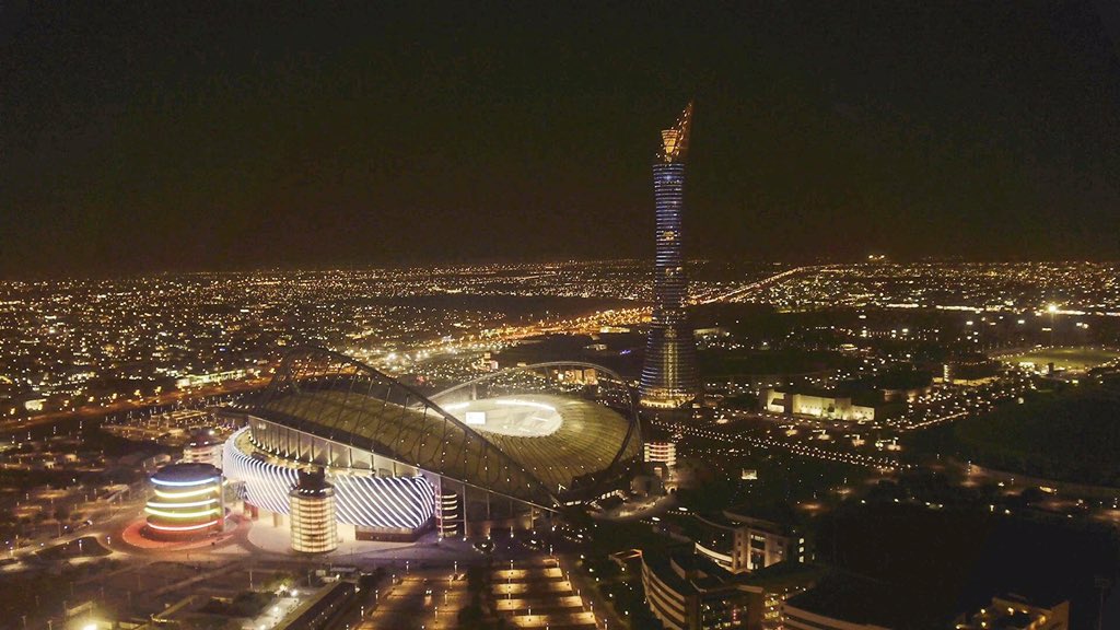 Footballtweet's tweet photo. Qatar's new Al Khaleefa stadium ready for the World Cup in 2022. https://t.co/74BojPTAX3