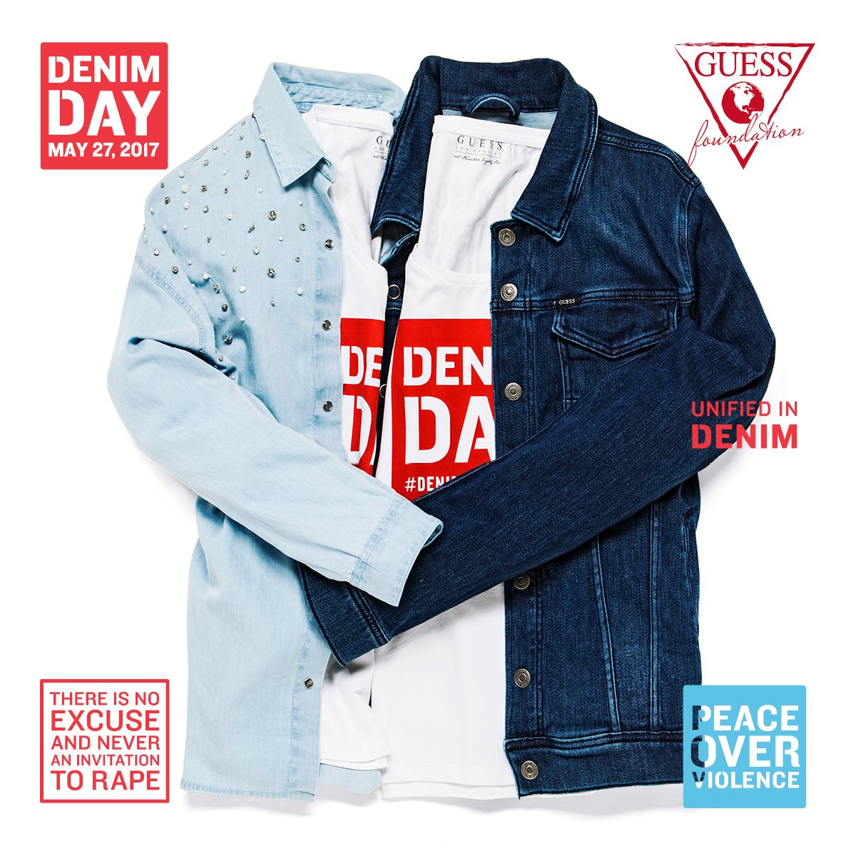 ParcCentralTGN's tweet photo. Ayúdanos a poner fin a la violencia contra las mujeres y forma parte del Segundo #DenimDay en España. #GUESSForProgress #StopSexualViolence https://t.co/A0ZRqqAj1e