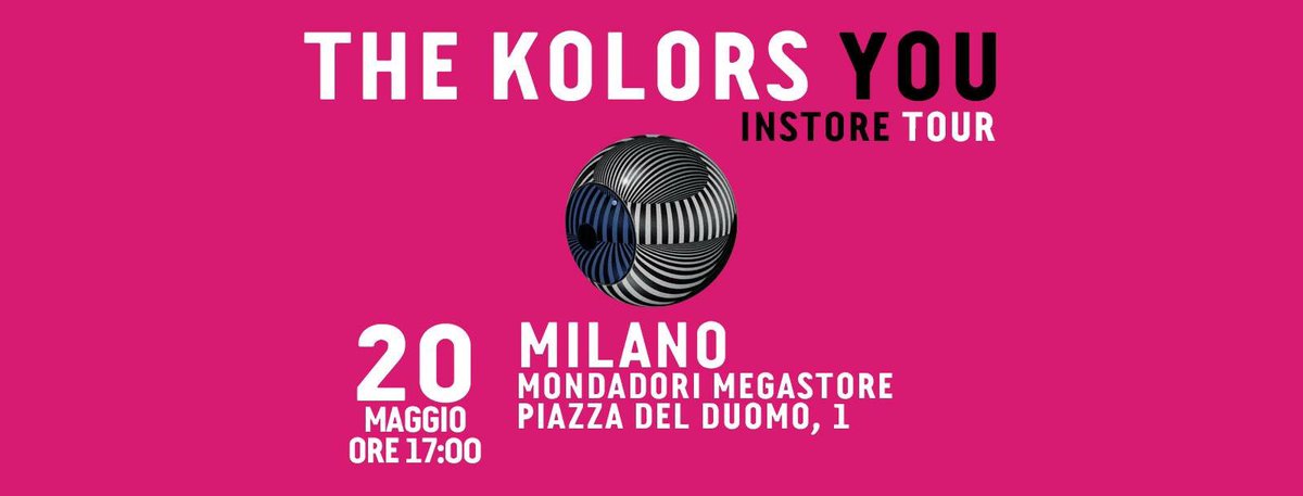 TheKolors's tweet photo. Oggi a Milano! Siete pronti? 🎉 #TheKolorsYOU #InstoreTour @MondadoriStore https://t.co/8GLIZNIz1U