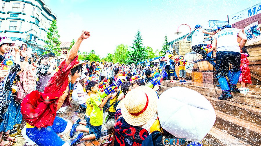 Usj ワンピースウォーターバトル17開催場所や時間と内容 濡れる Universalグルメstudio岡山blog