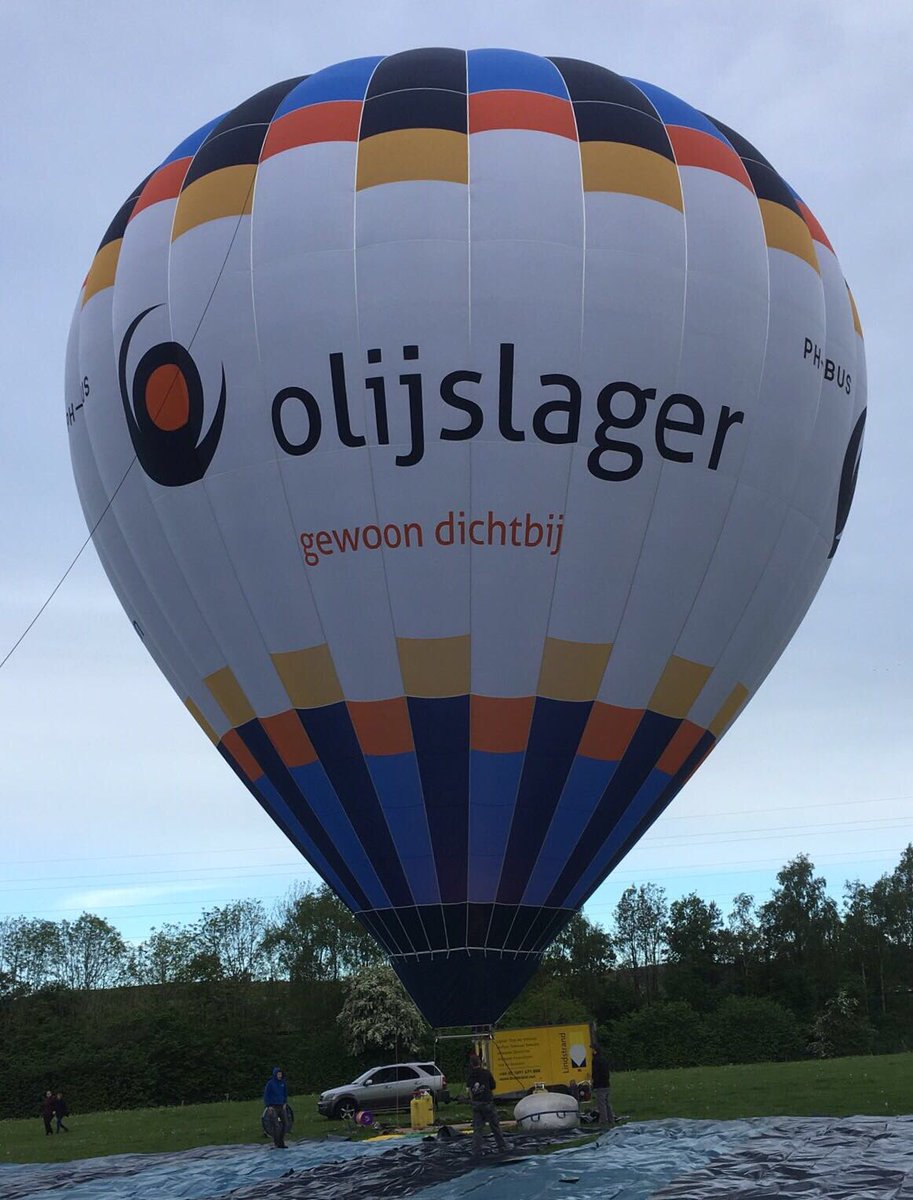 Nu nog in de UK voor de luchttest bij Lindstrand. Volgende week in Nederland !