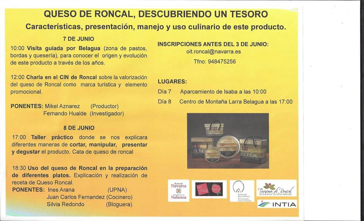 VisitNavarra's tweet photo. Descubre un gran tesoro: el Queso de Roncal @quesoroncal. Apúntate a las jornadas. 7 y 8 de junio. Para tod@s. Disfrútalo... #Navarra https://t.co/deJNrFsbI4