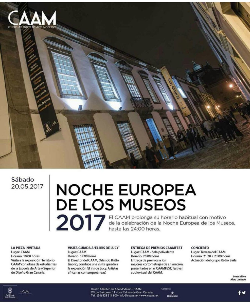 luisalserrano's tweet photo. Esta noche en el #diadelosmuseos iremos al CAAM a las 21:30 al concierto de @RadioBaifa ... daleee https://t.co/pYl8Zg7DwV