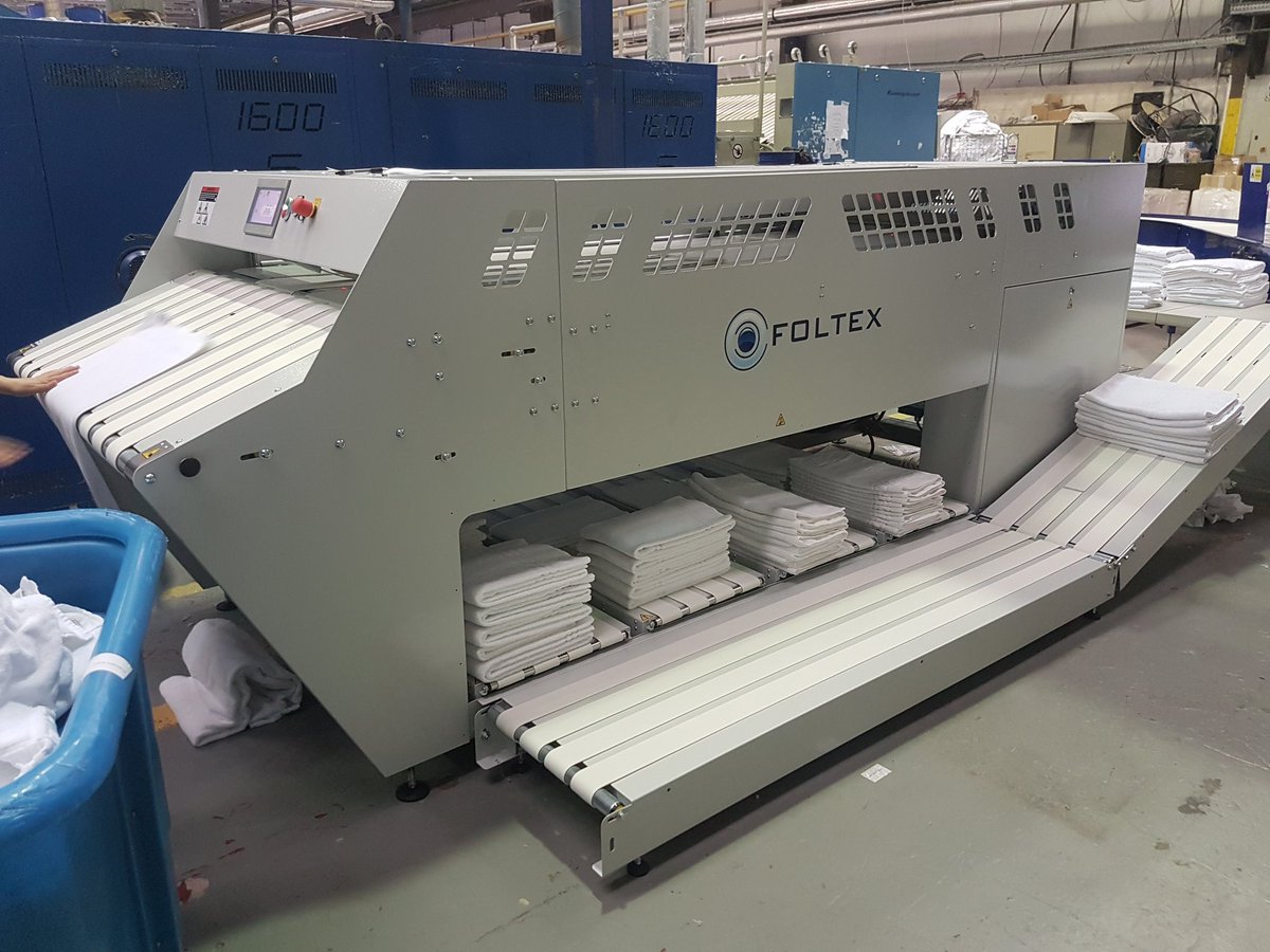 Latest towel folder installation at Star County Textiles in Wrexham. #foltex