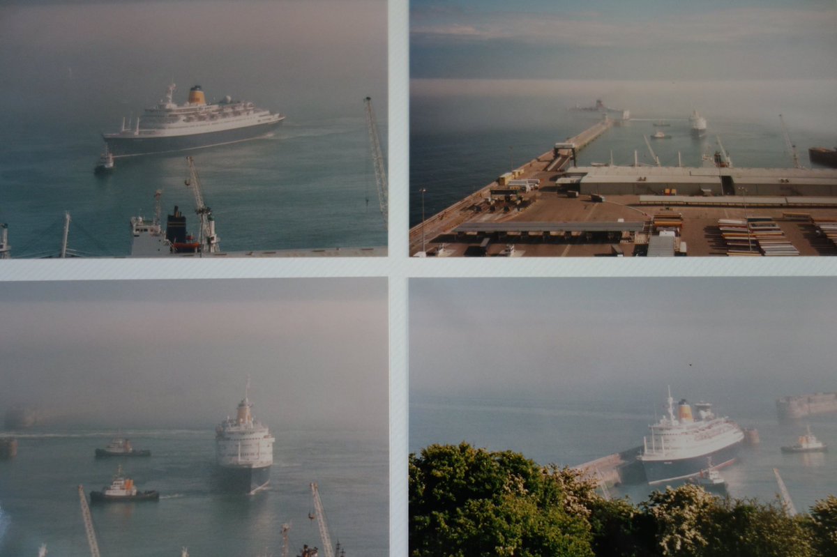 InvestInDover's tweet image. Celebrating 20 years of cruising from #Dover today, here's @SagaHolidaysUK first cruise ship, Saga Rose, arriving @Port_of_Dover in May 1997
