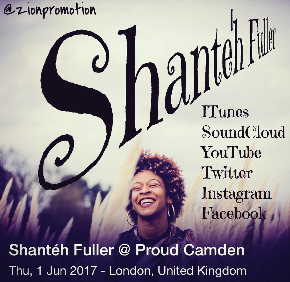 ZionPromotion's tweet photo. Proud Camden 1st June https://t.co/DW9kky0h6U #zionpromotion #gl360 #artistehubuk #astepfwd https://t.co/w8Aq3lo3rA