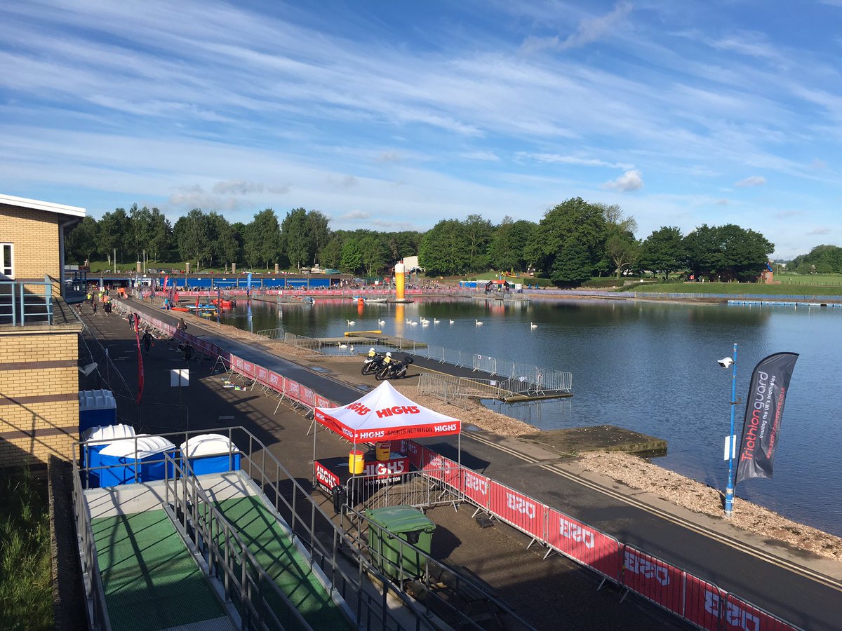 ErdingerAF_UK's tweet photo. First wave is just getting ready. Not long now until they are enjoying a refreshing glass of #liquidgold @OSBevents #NottinghamTri https://t.co/KP4INI7ls8